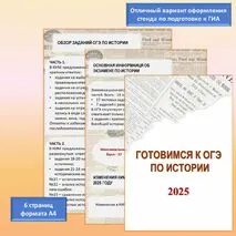 Материалы для оформления стенда 
