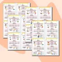 Карточки-пятиминутки по теме «My day! Мой распорядок дня! (будний день)». 3 класс