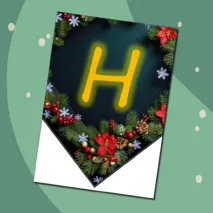 Новогодняя гирлянда-флажки