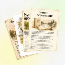 Оформление «Иван Алексеевич Бунин: жизнь и творчество»