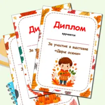 Дипломы за участие в выставке 