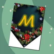 Новогодняя гирлянда-флажки
