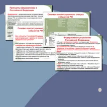 Федеративное устройство РФ
