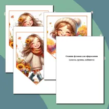Осенние флажки для оформления (класса, группы, кабинета).