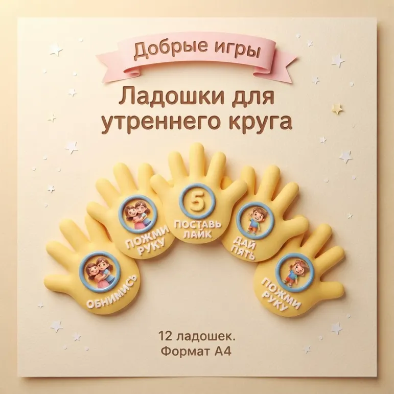 Утренний круг. Ладошки. Добрые игры