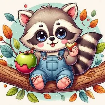 крошка енот из мультфильма. Изображение 3 из 4