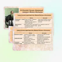 Л.Н. Толстой. Рассказ «Кавказский пленник». Жилин и Костылин. Сравнительная характеристика образов