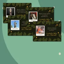 Новогодние поздравительные открытки с историческими личностями