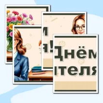 Оформление к празднику День учителя. Плакаты для оформления «С Днём учителя!».
