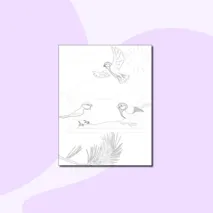 Книжка-раскраска для детей на тему «Синичкин день!»