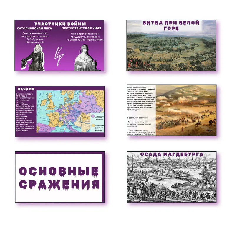 Презентация по всеобщей истории «Тридцатилетняя война» 7 класс