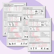 Rainbow English 3 класс. Контрольная работа Unit 4