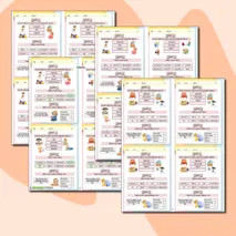 Карточки-пятиминутки по теме «My day! Мой распорядок дня! (будний день)». 3 класс