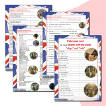 Рабочий лист по теме «Idioms with the words 