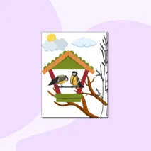 Книжка-раскраска для детей на тему «Синичкин день!»