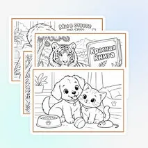 Раскраски. Животные. Всемирный день защиты животных.