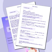 Пошаговый шаблон для задания 4 устной части ЕГЭ по английскому языку.