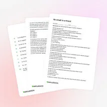 Тренажер «An email to a friend»