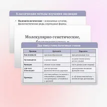 Презентация «Молекулярно-генетические, биохимические и математические методы изучения эволюции» 11 класс (углубленный уровень)