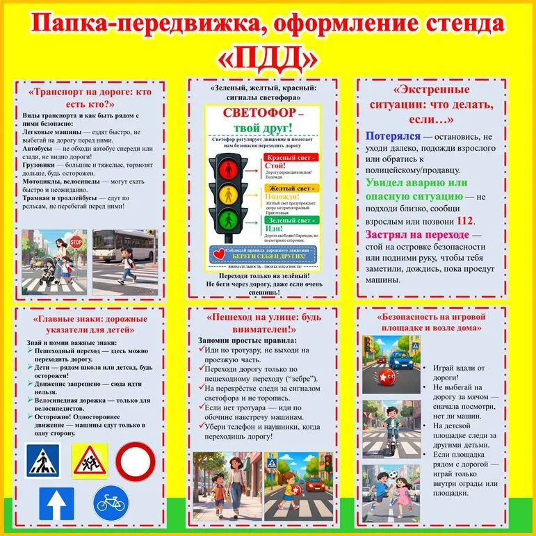 Папка-передвижка, оформление стенда, доски 