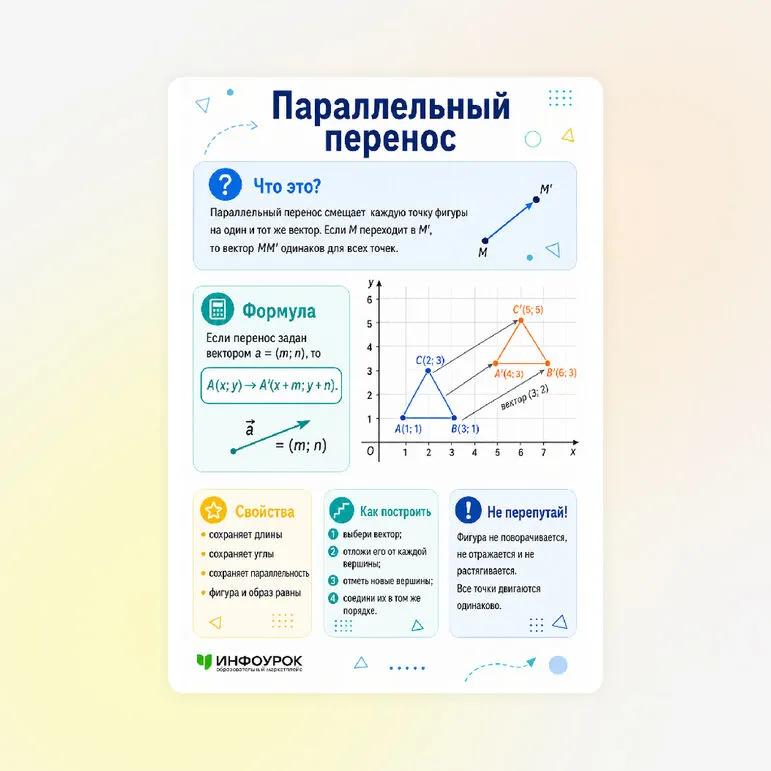 Памятка «Параллельный перенос»