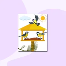 Книжка-раскраска для детей на тему «Синичкин день!»