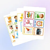 Логопедические карточки для звукоподражания