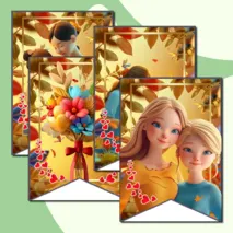 Флажки для украшения класса 