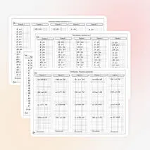 Индивидуальные карточки. Математика 3 класс. 