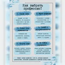 Плакаты для оформления стенда по профориентации