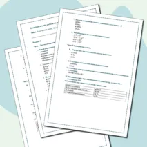 Самостоятельная работа по химии на тему 