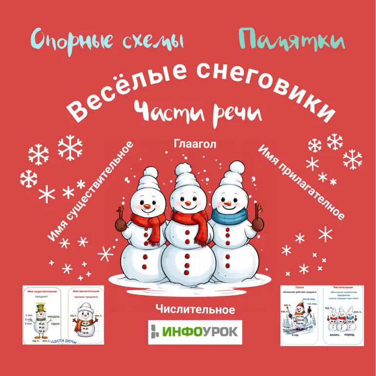 Опорные карточки-памятки 