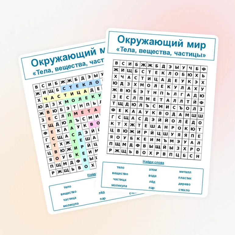 Окружающий мир «Тела, вещества, частицы»