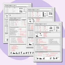 Rainbow English 3 класс. Контрольная работа Unit 4