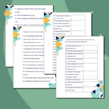 Рабочий лист «Time Expressions in Tenses»