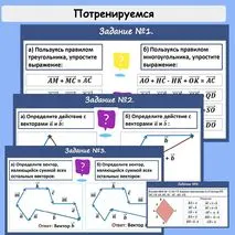 Презентация по геометрии для 9 класса «Сложение и вычитание векторов, умножение вектора на число. (сложение и вычитание векторов)»