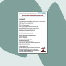 Тест по ОБЗР на тему «Безопасные действия при землетрясении, извержении вулкана»