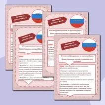 Памятка по русскому языку для подготовки к ОГЭ-2025 г.