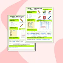 Рабочий лист Spotlight 3 Module 1a (School again)