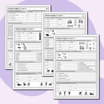 Rainbow English 3 класс. Контрольная работа Unit 4