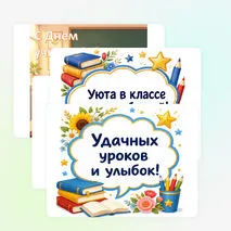 Украшение кабинета ко Дню учителя (речевые облачка)