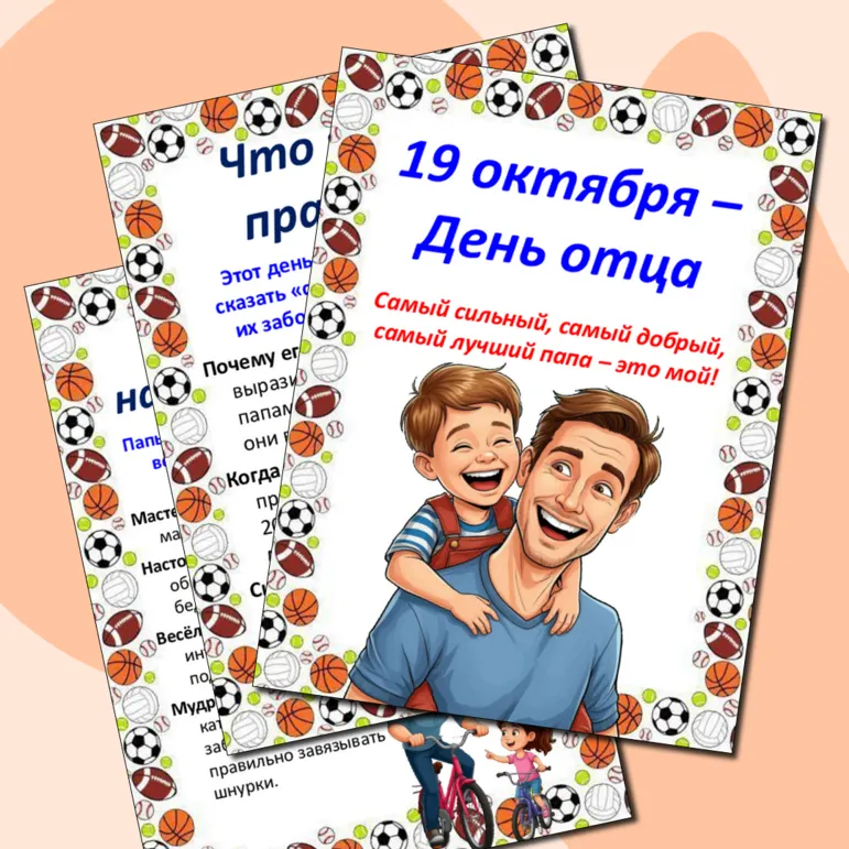 Папка-передвижка «19 октября – День отца»