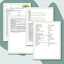 Входной тест по английскому языку для 5 класса