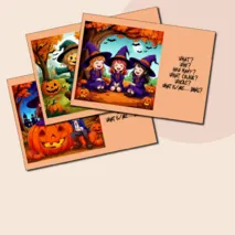 Halloween. Speaking cards.