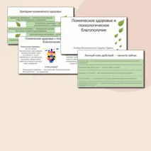 Презентация по ОБЗР «Психическое здоровье и психологическое благополучие» (11 класс, урок № 12)