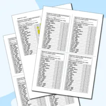 Сборник карточек «Гласные в суффиксах действительных причастий настоящего времени»