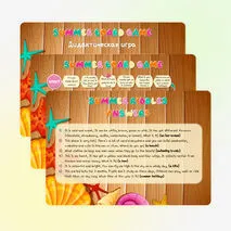 Summer board game. Дидактическая игра.