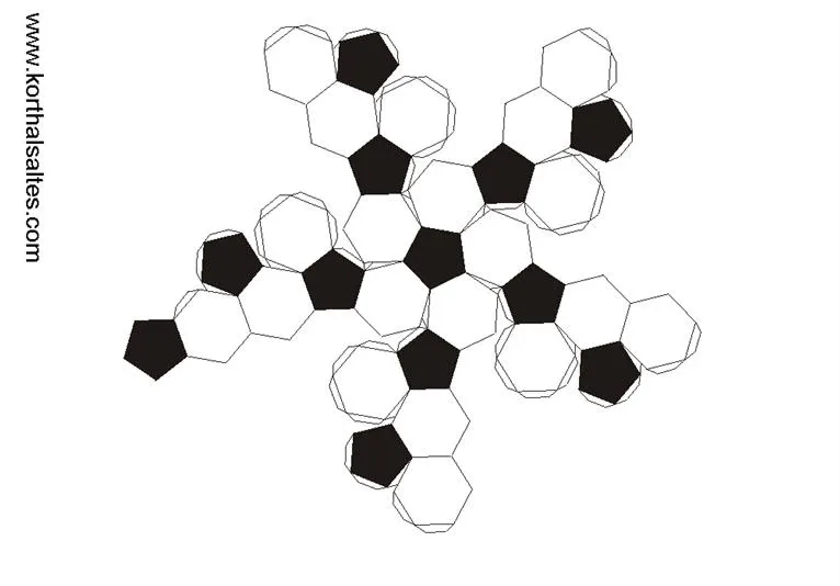 net truncated icosahedron(football)