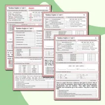 Rainbow English 4 класс. Контрольная работа Unit 1