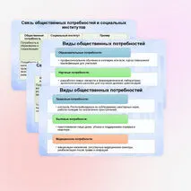Презентация к ЕГЭ по обществознанию 1.7. Общественные потребности и социальные институты. Признаки и функции социальных институтов.